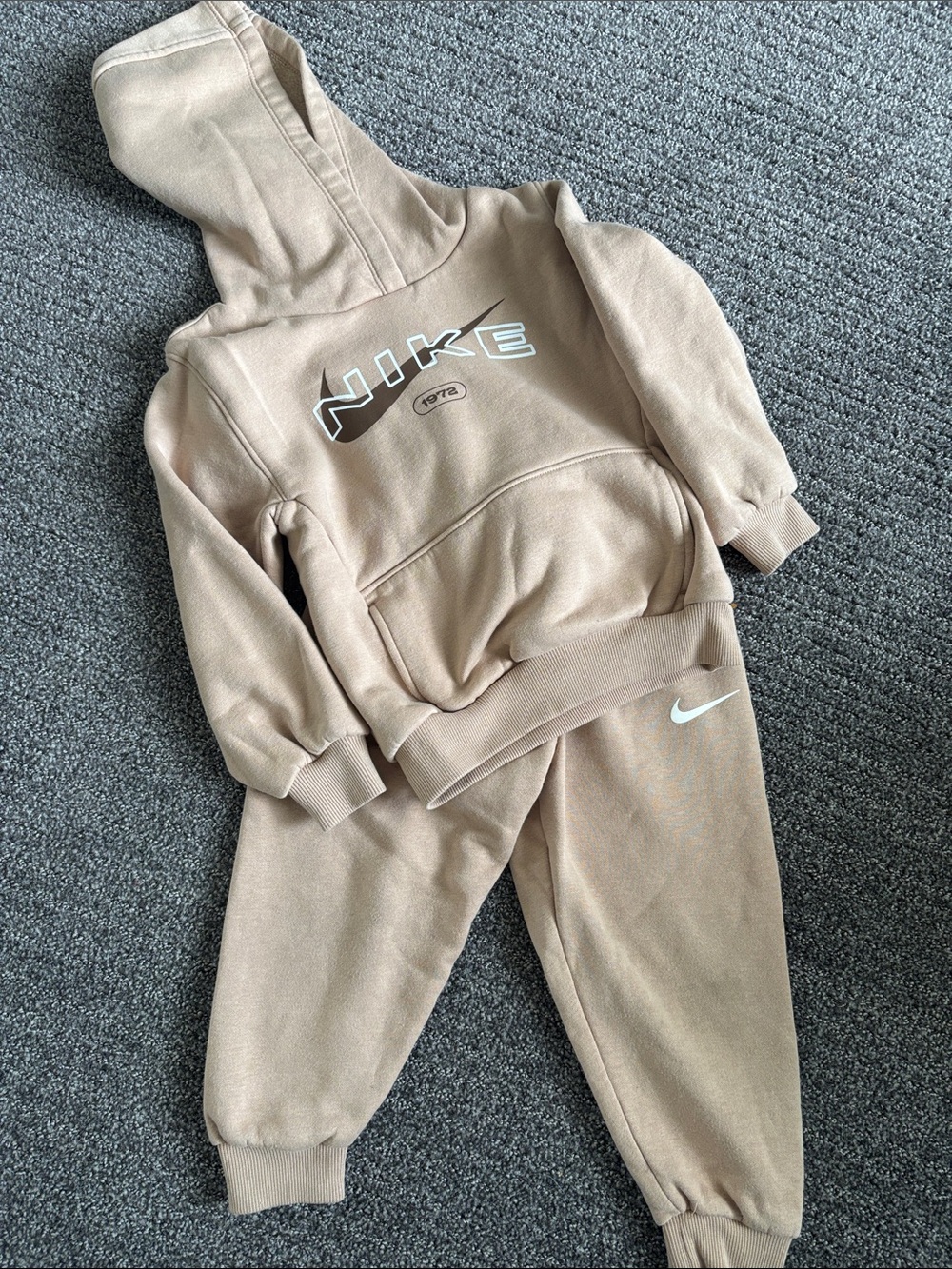 Nike Kids Tan Sweatshirt & Joggers Set